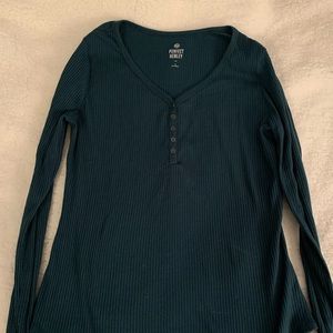 Dark green Henley t-shirt